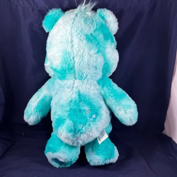 Wish Bear Care Bears Plush Toy 16" Turquoise & White Soft Stuffed Animal - Picture 2 of 3